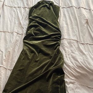 Aqua Olive Maxi Skirt